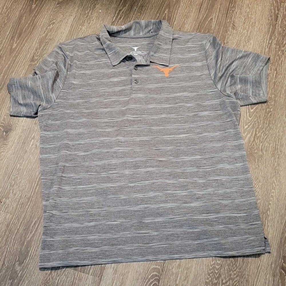 University of Texas Dri-Fit Gray Polo We Are Texas Brand, Size 2XL